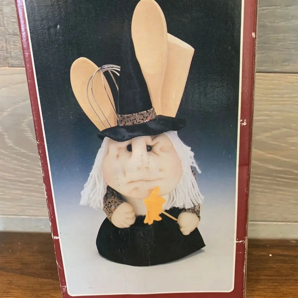 NOS Good Luck Kitchen‎ Witch Holder with Tools
